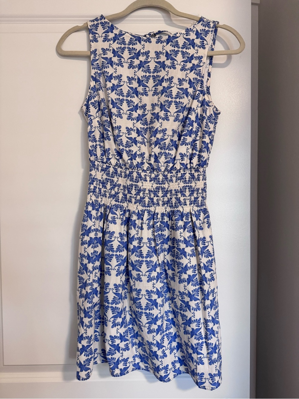 Universal Thread Blue Sparrow Tie-Back Dress